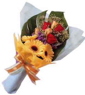 g�ller ve gerbera �i�ekleri   Ankara Sanatoryum �i�ek ma�azas� 