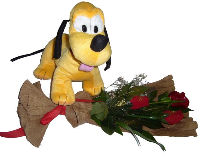 3 adet g�l ve k�pek�ik (oyuncak �ok harikadir.)