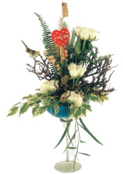  Ankara Sanatoryum �i�ek ma�azas�  kadeh i�erisinde g�rsel g�l tanzimi