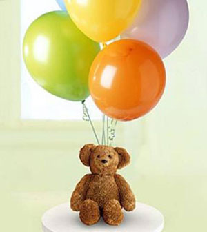  Ankara Aktepe �nternetten �i�ek sipari�i  15 adet karisik renkte u�an balon ayicik