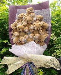 15 adet pelus ayi buketi  Ankara 19 May�s Mahallesi ucuz �i�ek g�nder 