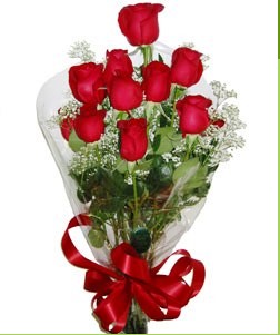 Ankara Y�kseltepe Mah �i�ek g�nderme  10 adet k�rm�z� g�lden g�rsel buket