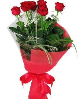5 adet k�rm�z� g�lden buket  Ankara �ncirli �i�ek sat��� 