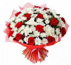 11 adet k�rm�z� g�l ve 1 demet krizantem  Ankara 23 Nisan Mahallesi �i�ek�i ma�azas� 