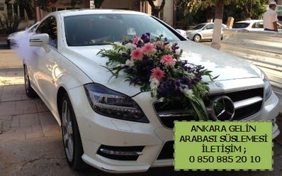 Ankara gelin araba s�s� s�slemesi  Ankara 23 Nisan Mahallesi �i�ek�i ma�azas� 