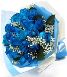 15 adet mavi g�lden �ahane e�siz buket  Ankara Y�kseltepe Mah �i�ek g�nderme 