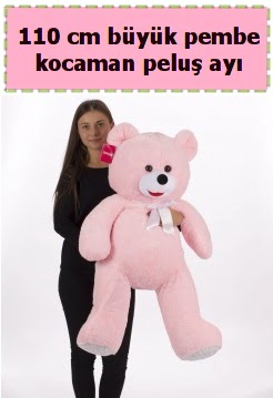 110 cm b�y�k pembe kocaman pelu� ay�  Ankara Sanatoryum �i�ek ma�azas� 