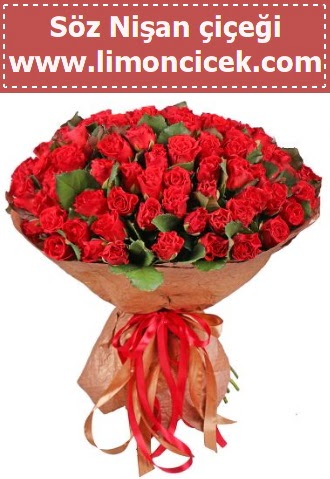 K�z isteme s�z ni�an �i�e�i 101 g�l  Ankara Sanatoryum �i�ek ma�azas� 