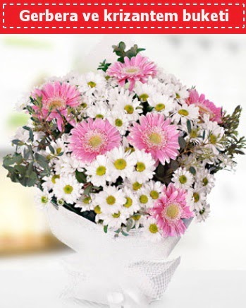 Papatya ve Gerbera Buketi  Ankara Etlik Mahallesi �i�ek servisi 
