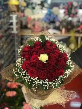 21 adet g�l s�z ni�an �i�e�i  Ankara Sanatoryum �i�ek ma�azas�  