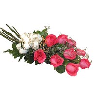 9 adet pembe renkte g�l   Ankara Yayla Mahallesi �i�ek yolla 