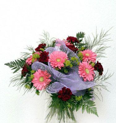 gerbera ve kir �i�eklerinden demet tanzimi  Ankara �ncirli Mahallesi �i�ek yolla 