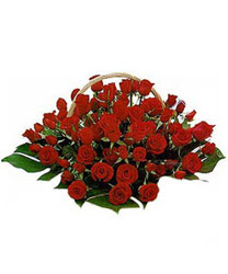  Ankara Kanuni Mahallesi g�venli h�zl� �i�ek  33 G�l ile hazirlanmis sepet aranjman. (Renk alte