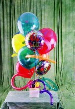  Ankara Ba�lum �i�ek sipari�i sitesi  karisik g�r�nt�de renkli u�an balon buketi