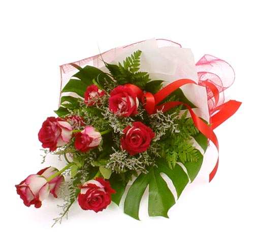�i�ek g�nder 7 adet kirmizi g�l buketi  Ankara �ncirli �i�ek sat��� 