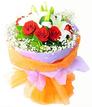  Ankara Sanatoryum �i�ek ma�azas�  1 dal kazablanka 7 adet k�rm�z� g�l buketi