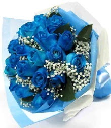 15 adet mavi g�lden �ahane e�siz buket  Ankara Y�kseltepe Mah �i�ek g�nderme 