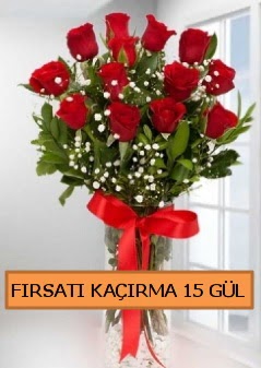  15 �thal k�rm�z� g�l b�y�k ba�l� orjinal  Ankara Ufuktepe Mahallesi yurti�i �i�ek sipari�i 