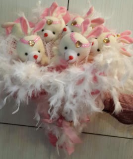 9 Adet pelu� tav�an tav�an buketi  Ankara Sanatoryum �i�ek ma�azas� 