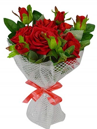 9 adet k�rm�z� g�lden sade ��k buket  Ankara �i�ekli Mahallesi Oran 14 �ubat sevgililer g�n�