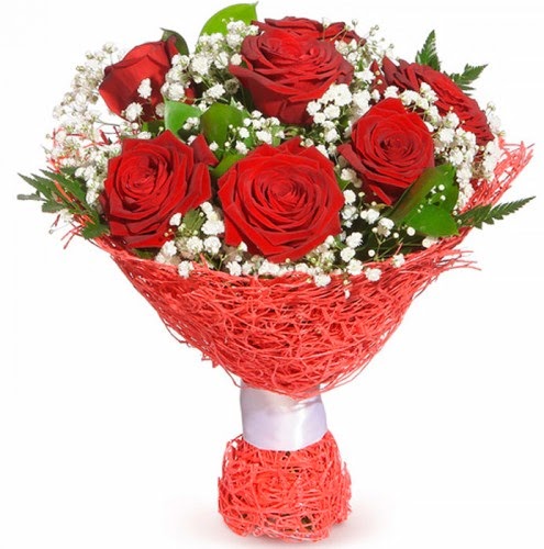 7 adet k�rm�z� g�l buketi  Ankara G��l�kaya Mahallesi kaliteli ucuz �i�ekler 